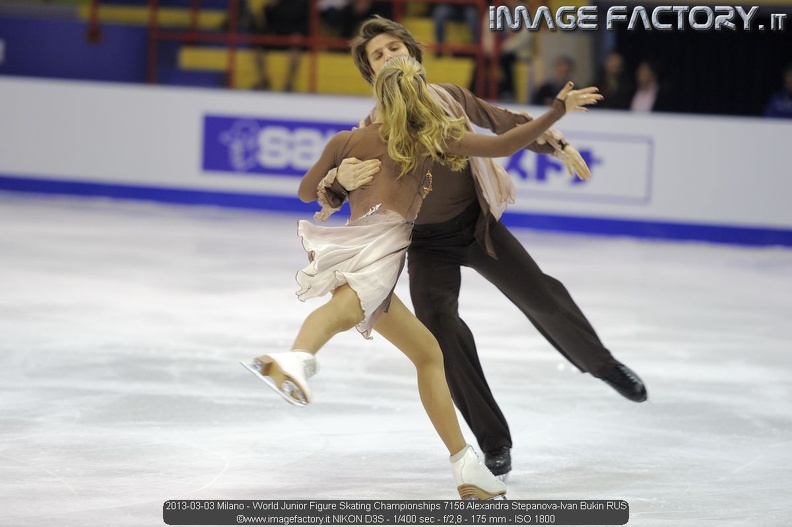 2013-03-03 Milano - World Junior Figure Skating Championships 7156 Alexandra Stepanova-Ivan Bukin RUS.jpg